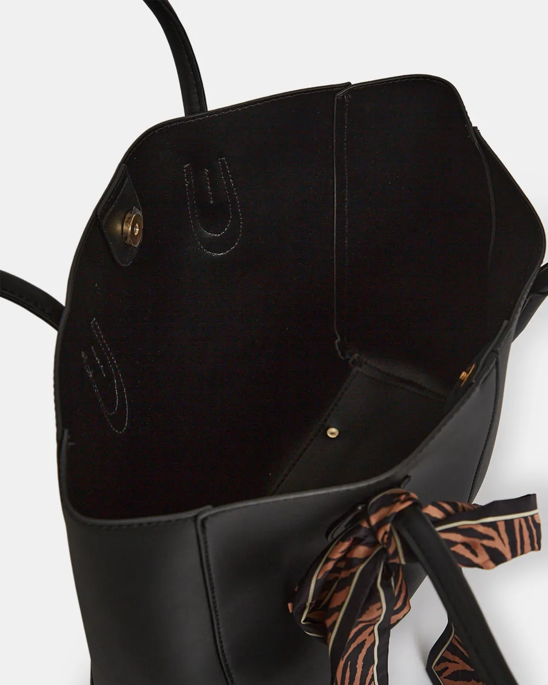 Women Black Embellished Tote Bag