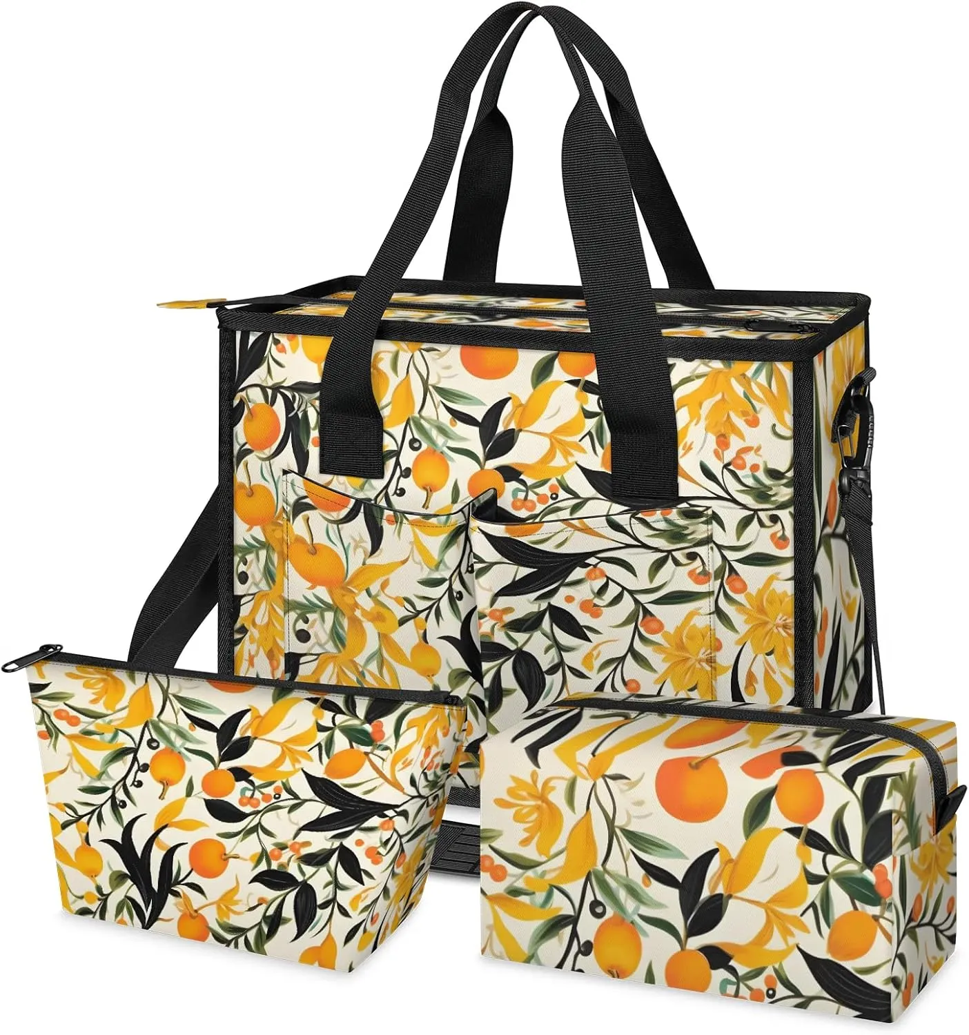 Women Fashion Tote Bag Wallet Shoulder Bags Set 3PCS Top Handle Satchel Purse Large Zippered Handbag Daily Use