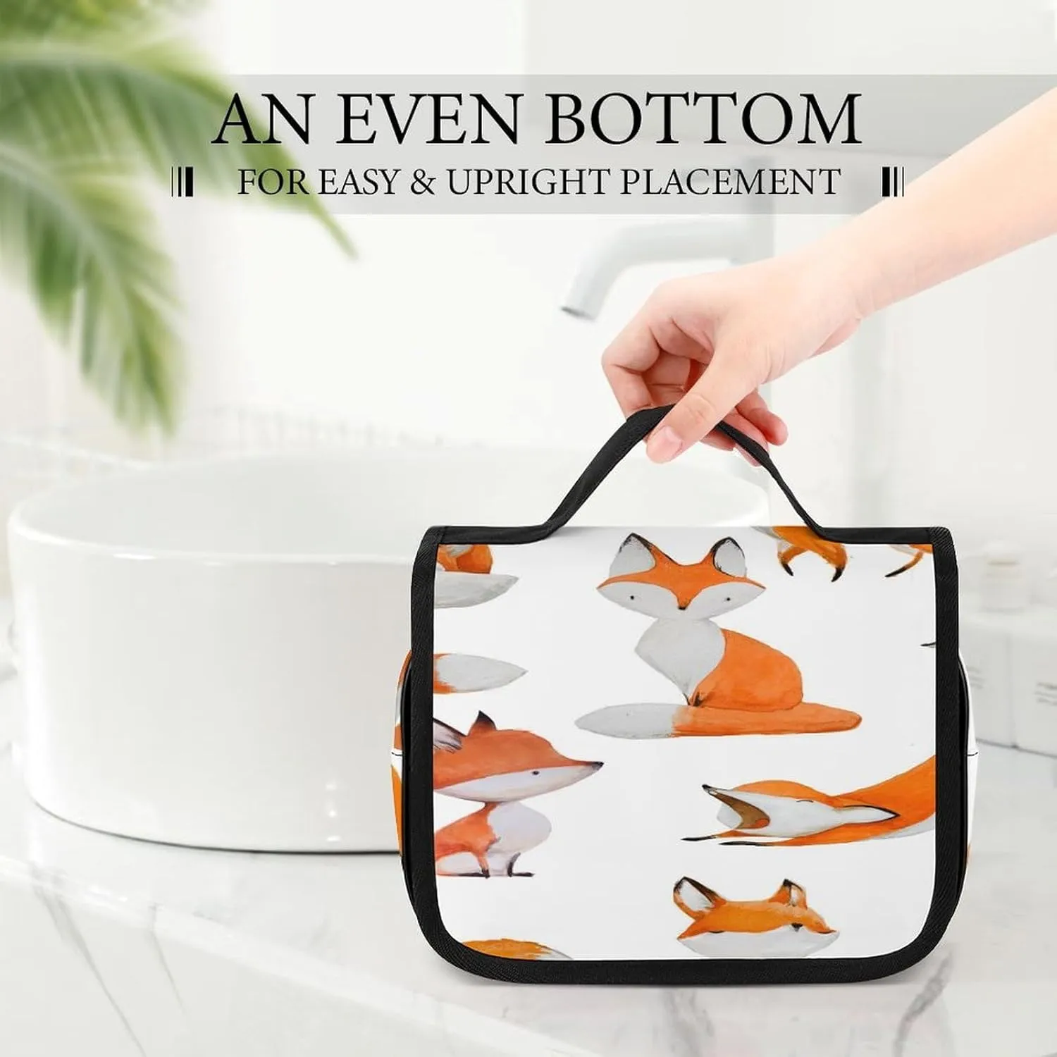 Women Hanging Toiletry Wash bag, Travel Cosmetic Storage Case Organizer