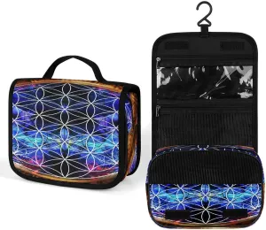 Women Hanging Toiletry Wash bag, Travel Cosmetic Storage Case Organizer
