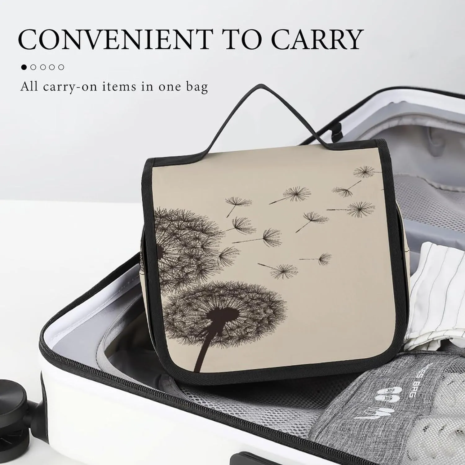 Women Hanging Toiletry Wash bag, Travel Cosmetic Storage Case Organizer
