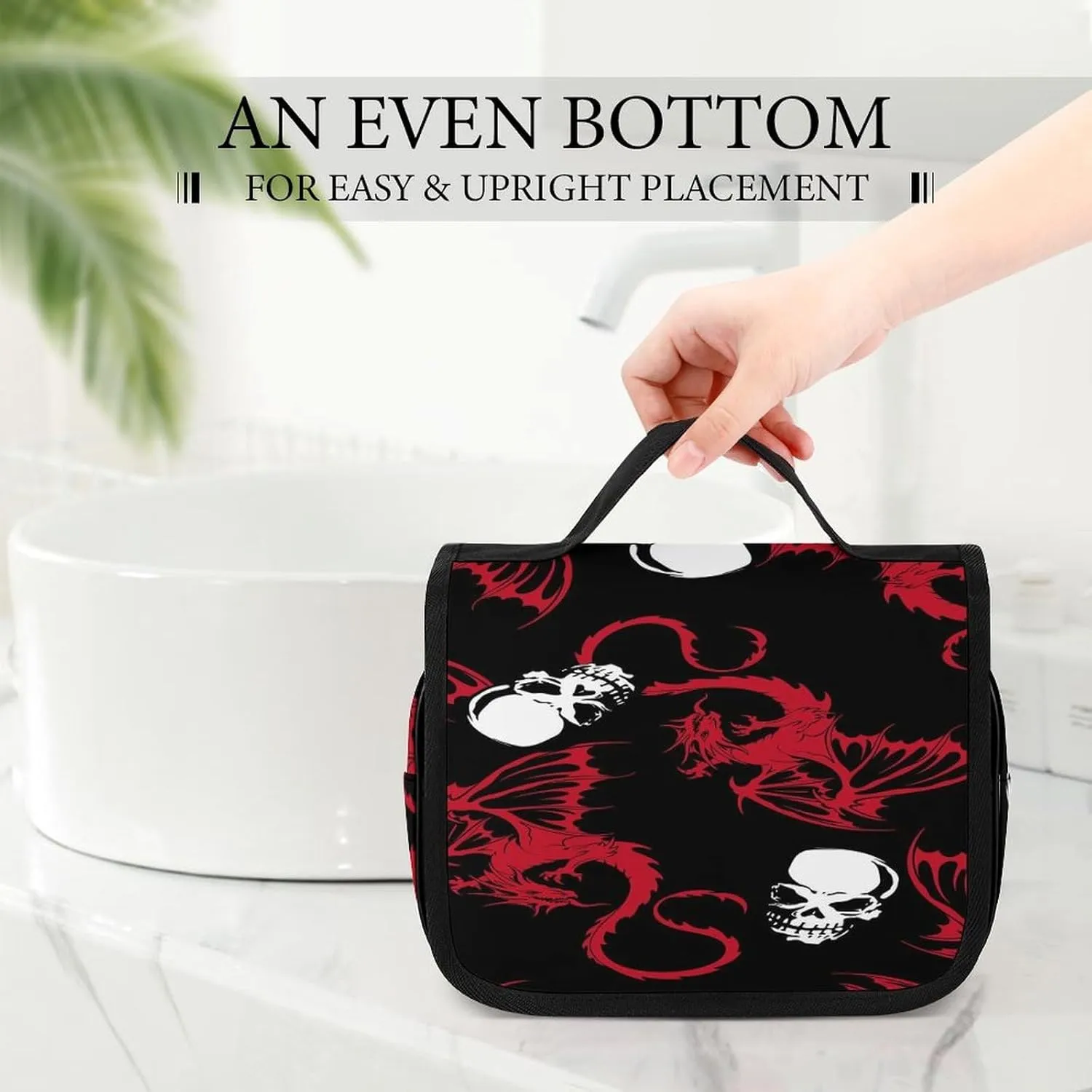Women Hanging Toiletry Wash bag, Travel Cosmetic Storage Case Organizer
