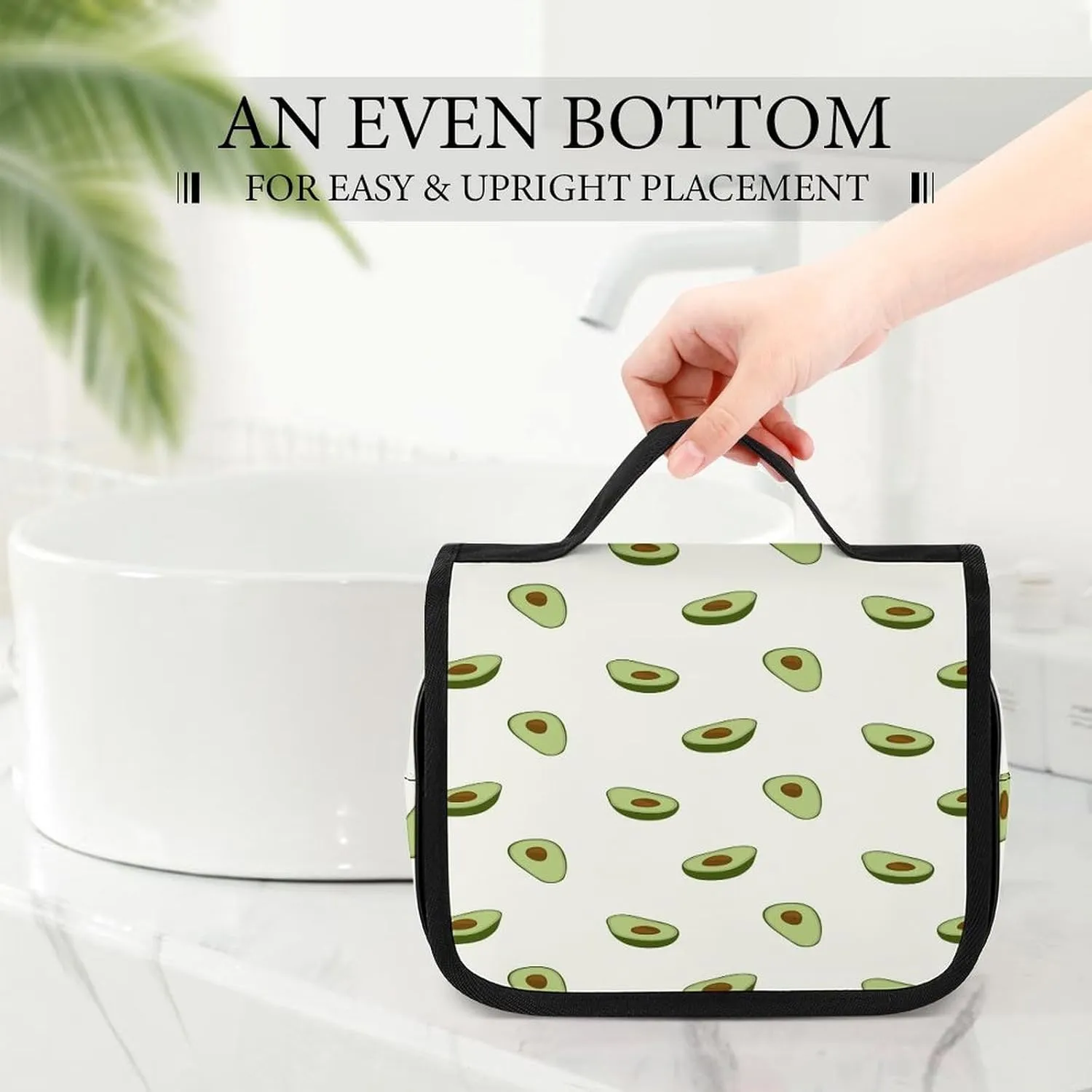 Women Hanging Toiletry Wash bag, Travel Cosmetic Storage Case Organizer