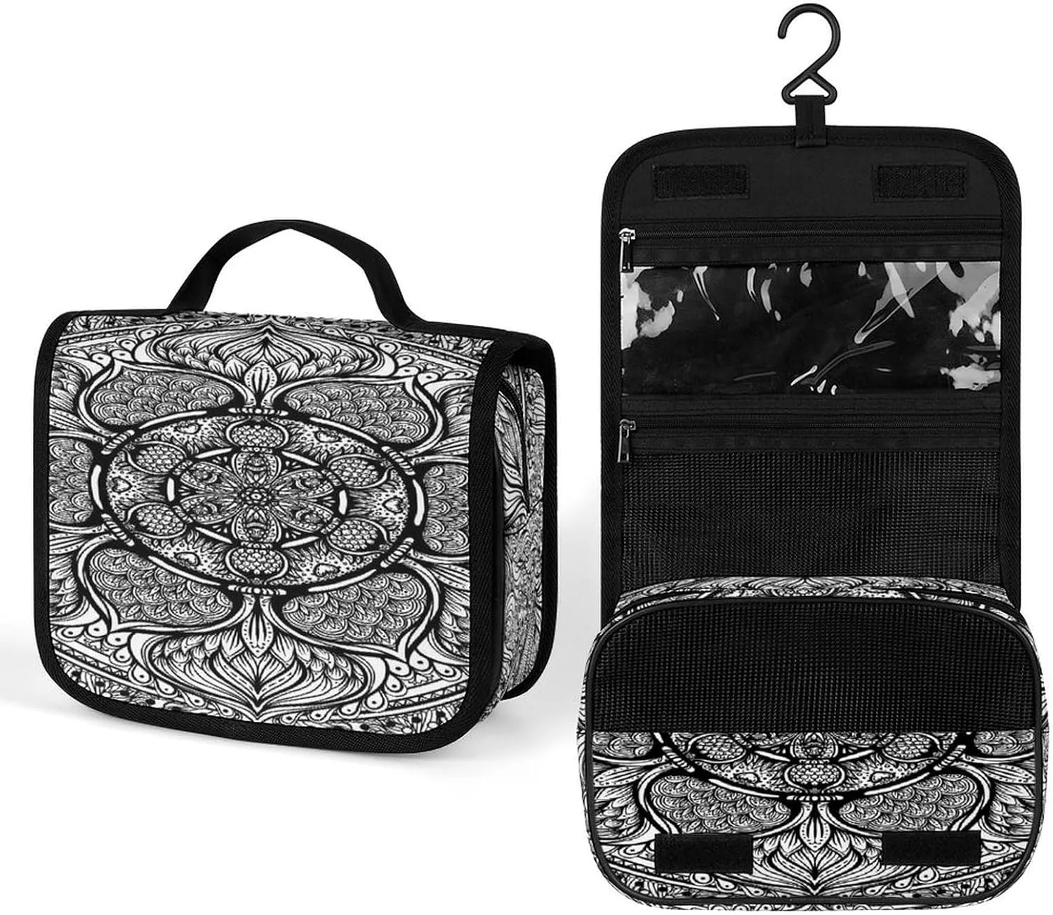 Women Hanging Toiletry Wash bag, Travel Cosmetic Storage Case Organizer