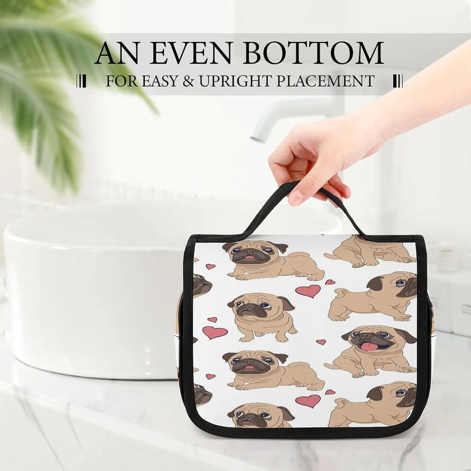 Women Hanging Toiletry Wash bag, Travel Cosmetic Storage Case Organizer