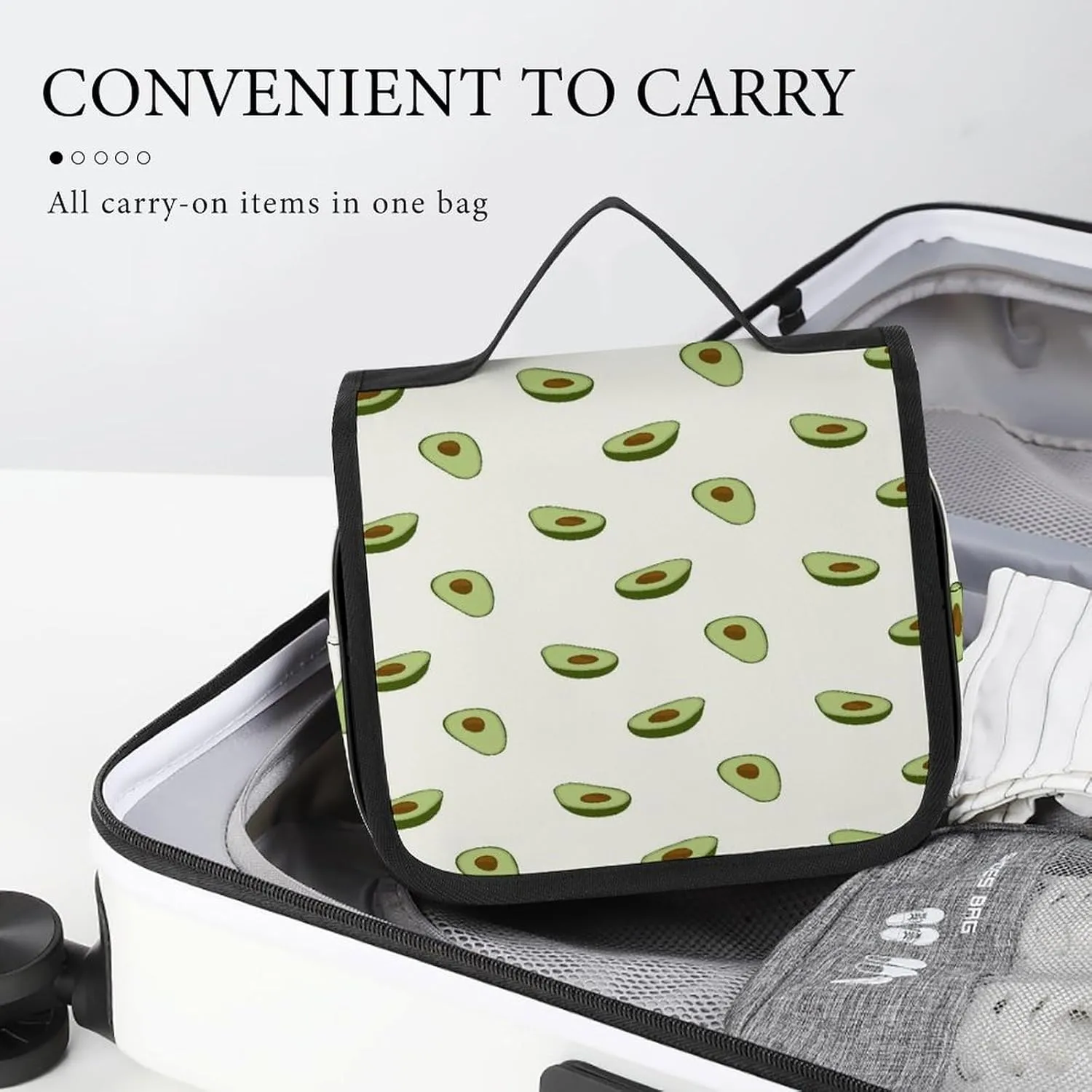 Women Hanging Toiletry Wash bag, Travel Cosmetic Storage Case Organizer