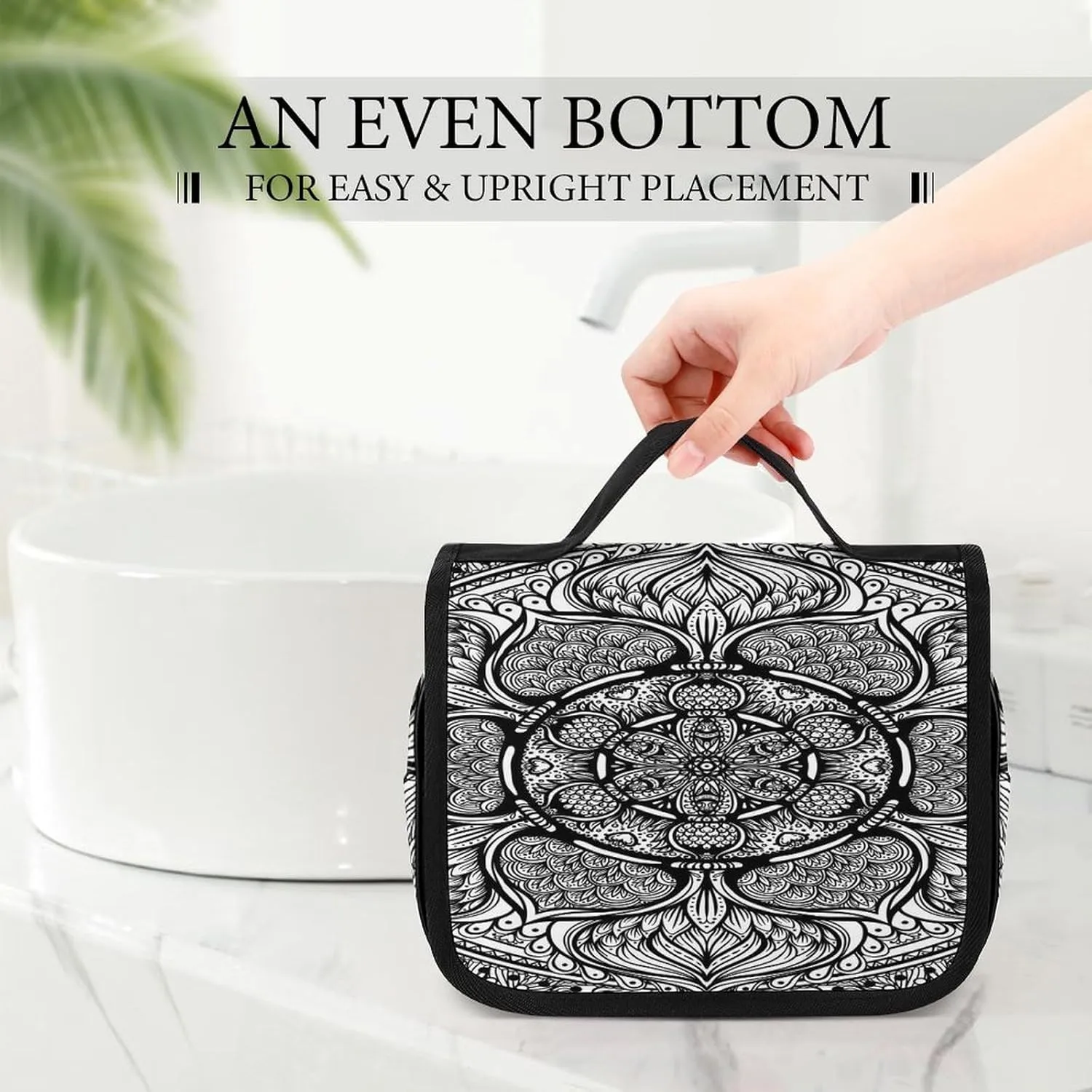 Women Hanging Toiletry Wash bag, Travel Cosmetic Storage Case Organizer