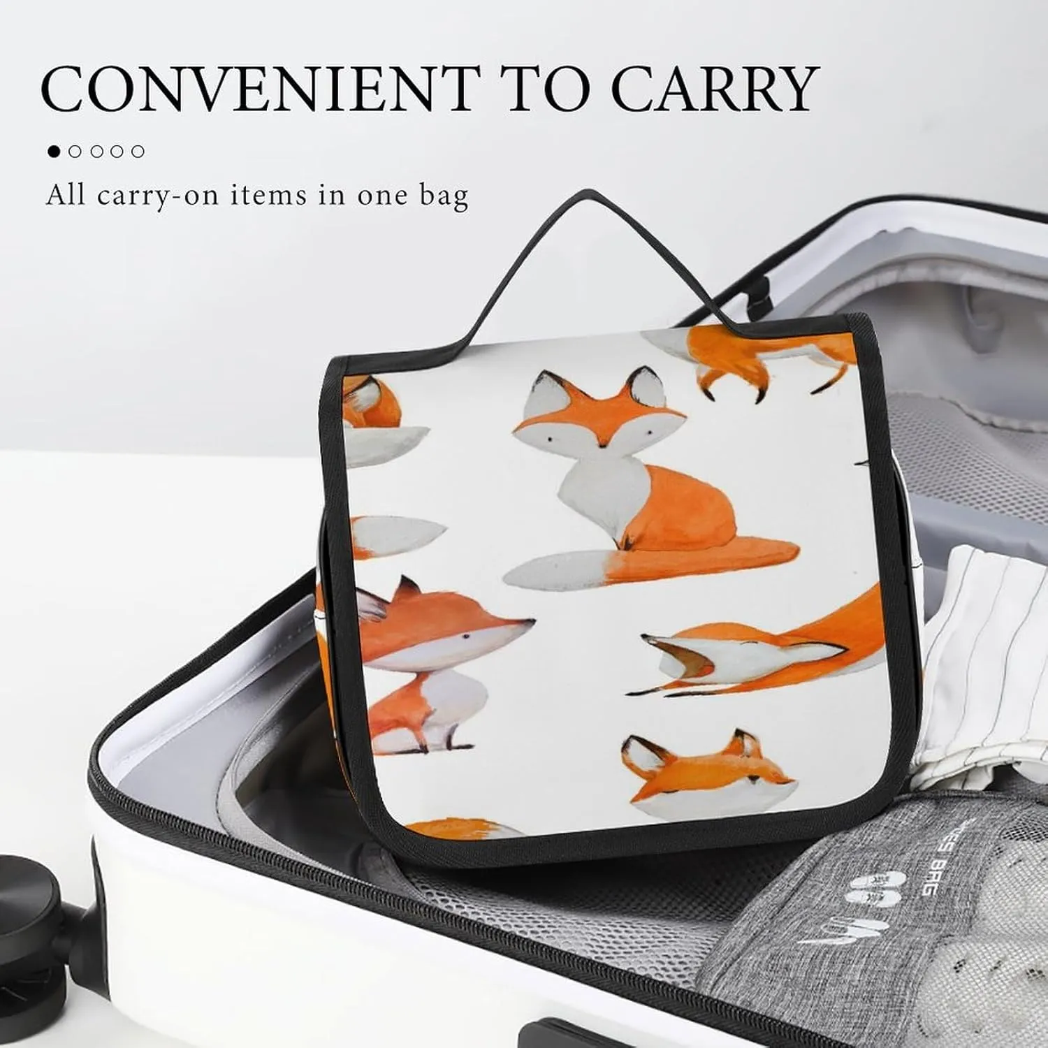 Women Hanging Toiletry Wash bag, Travel Cosmetic Storage Case Organizer