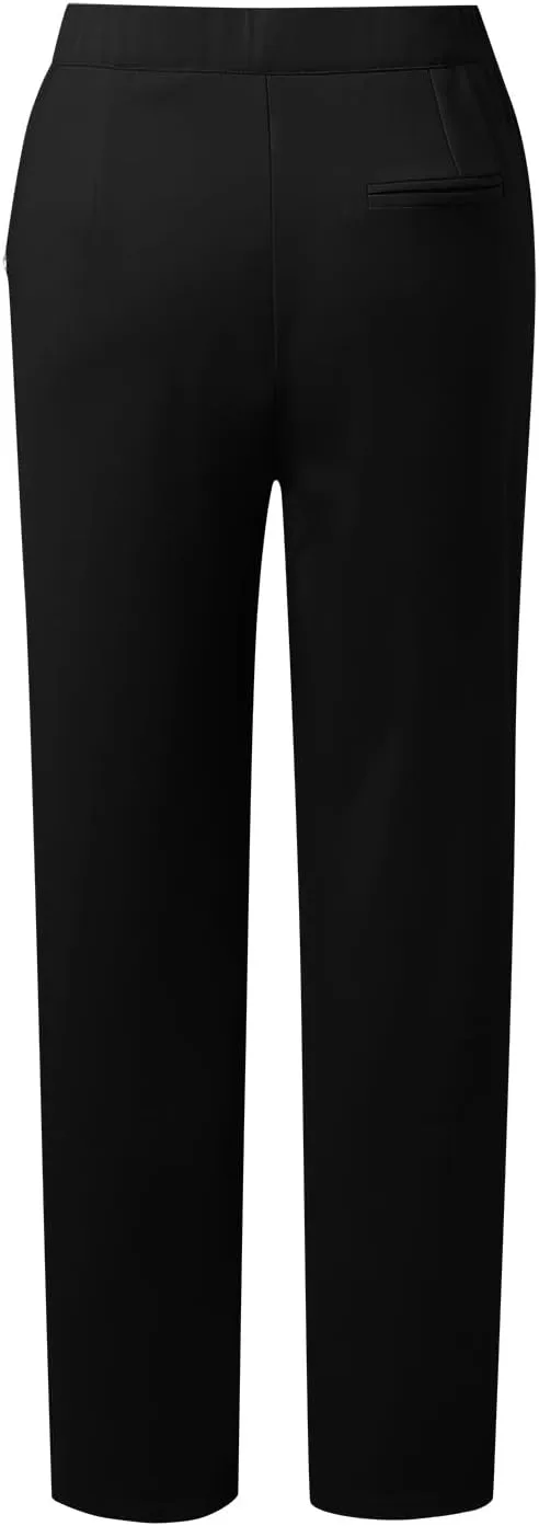 Womens Baggy Wide Leg Pants Womens Cotton Linen Palazzo Pants for Women Business Casual Outfits Office Dress
