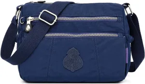 Women's Crossbody Bag with Zipper Pockets, Adjustable Strap,A gift for mom
