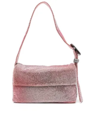 Women's Iridescent Rhinestone Embellished Shoulder Bag in Pink | Size UNI | VITTY Color SS24012034