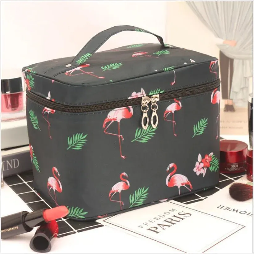Women'S Large Capacity Cosmetic Bag Toiletry Storage Organizer Beauty Pouch Girls Travel Foldable Waterproof Makeup Case Handbag