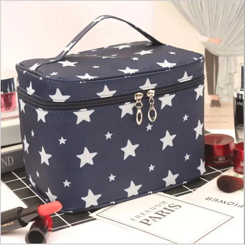 Women'S Large Capacity Cosmetic Bag Toiletry Storage Organizer Beauty Pouch Girls Travel Foldable Waterproof Makeup Case Handbag