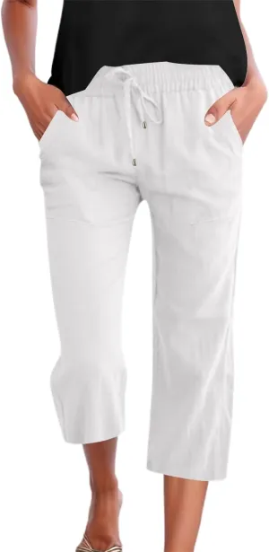 Womens Straight Leg Pants Womens Wrinkle Free Mid Rise Casual Wide Leg Trousers Button Down Loose Work Office Business S
