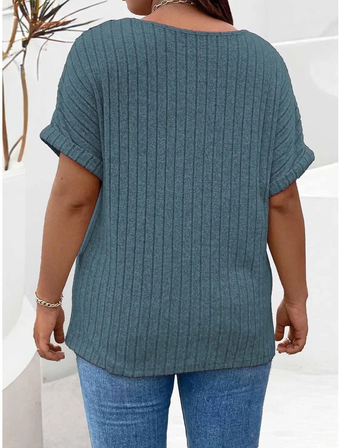 Womens Top Dressy Casual Short Sleeve Blouses V Neck Shirts 2025 Trendy Summer Loose Fit Zip-up Work Layering Shirts