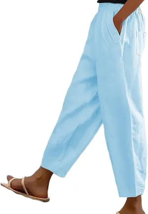 Womens Wide Leg Pants Women Bootcut Dress Pants for Women High Waist Casual Relaxed with Pockets Inseam Womens Baggy
