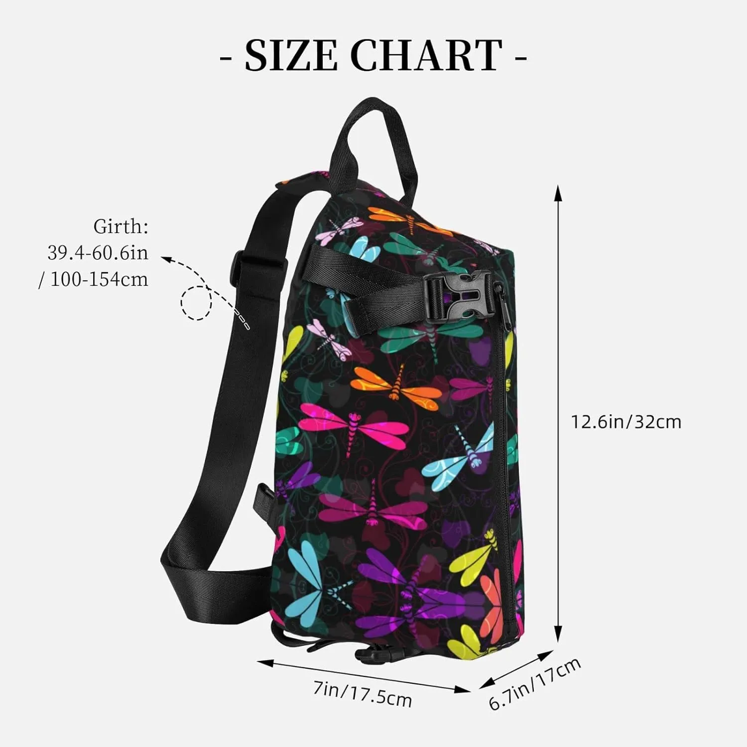 Wood Grain Print Travel Crossbody Backpack Bag,Lightweight Sling Bag For Travel Unisex
