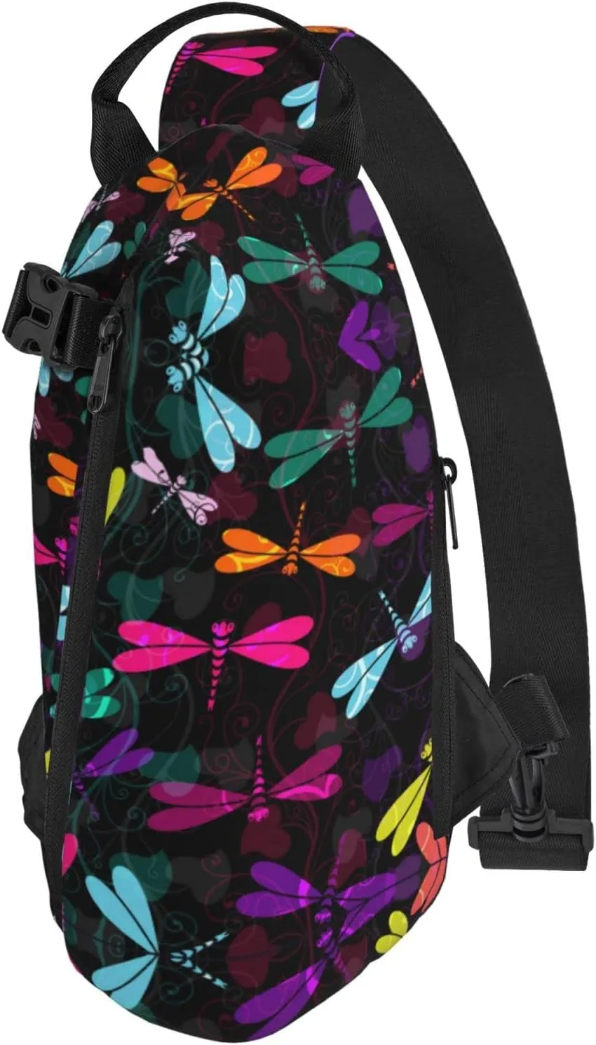 Wood Grain Print Travel Crossbody Backpack Bag,Lightweight Sling Bag For Travel Unisex