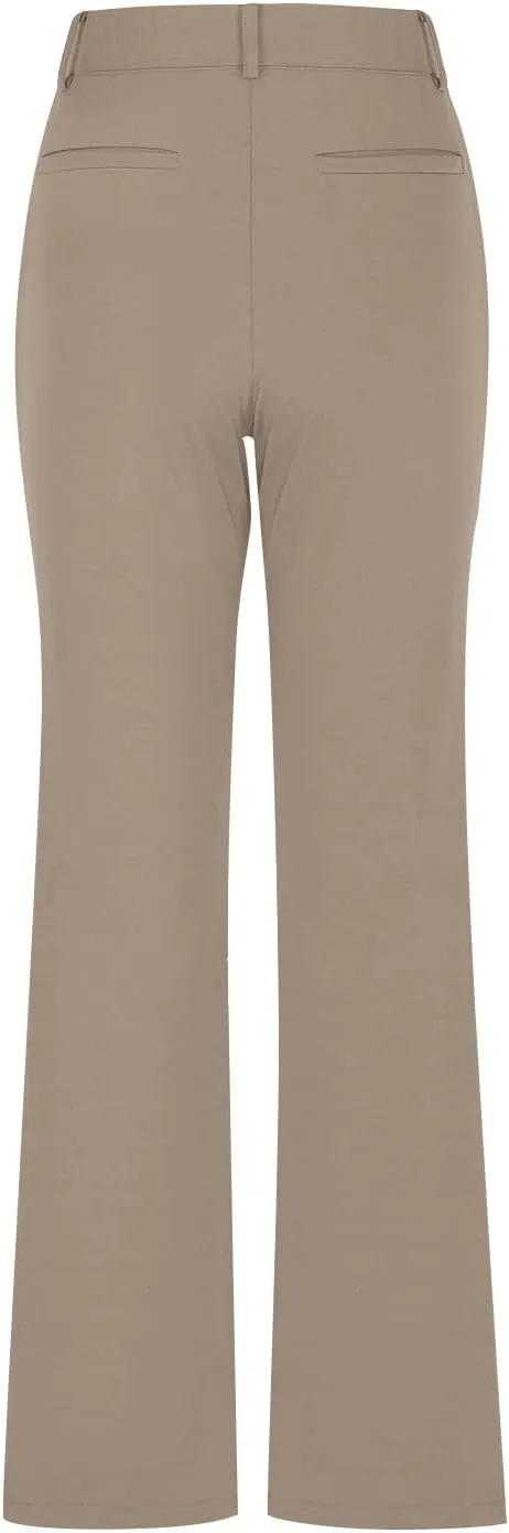 Work Pants Women Business Casual Dress Pants Bootcut Trousers Pants with Pockets Ladies High Waisted Pants