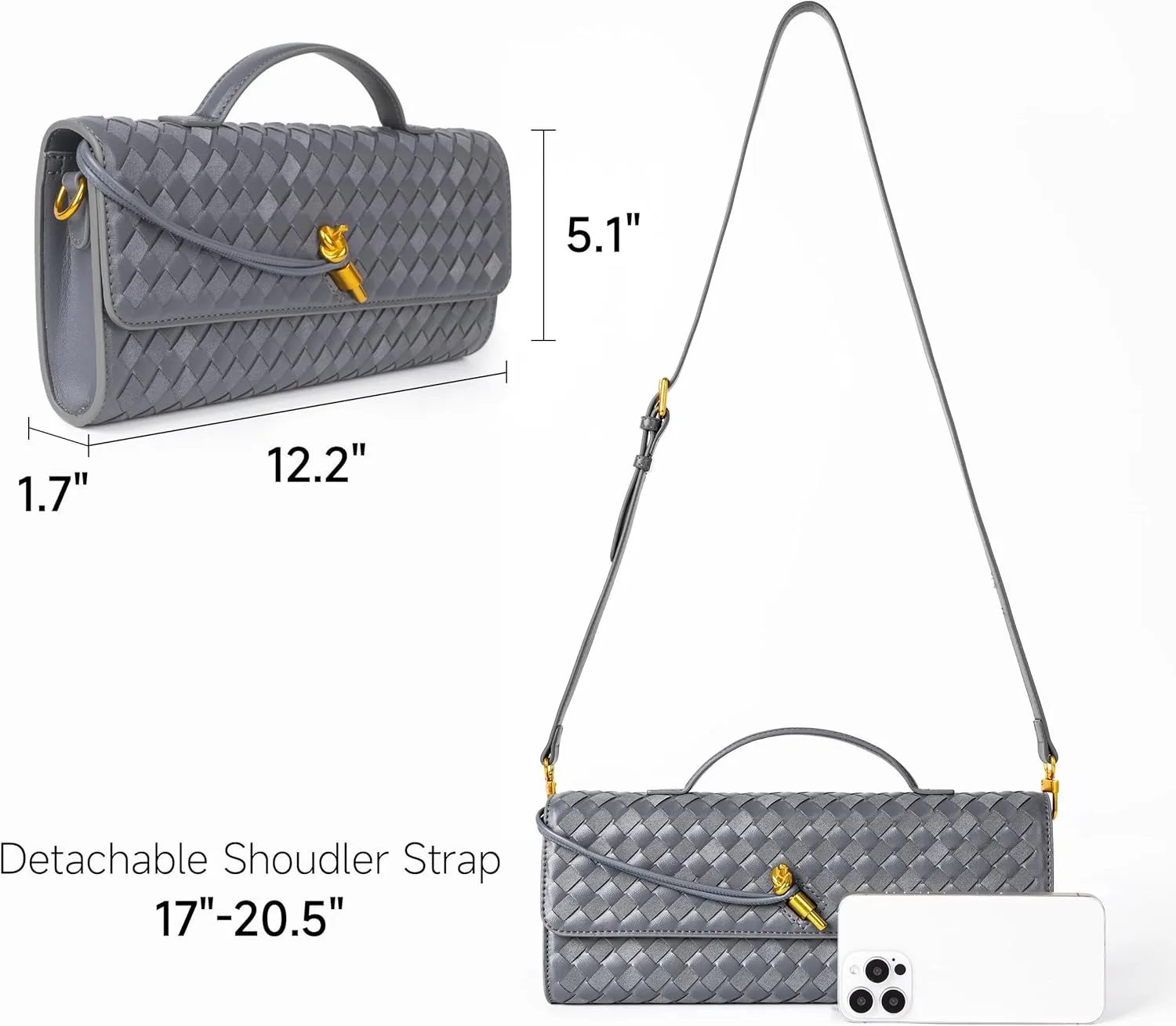 Woven Purse For Women Evening Clutch Woven Leather Handbags Crossbody Bag Suede Purse Formal Evening bag