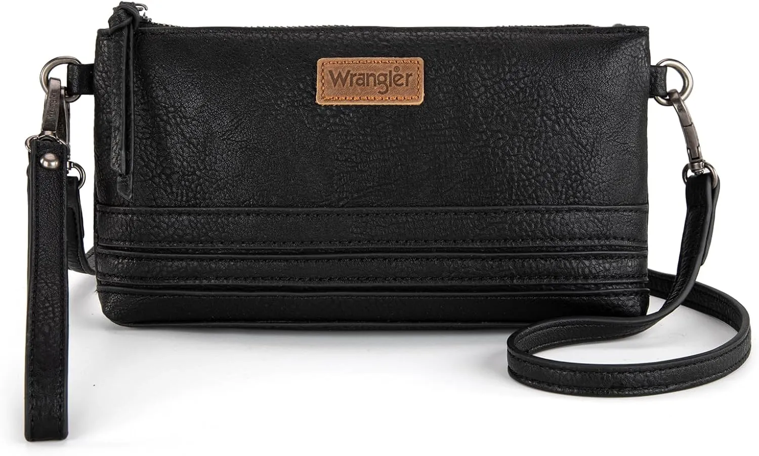 Wrangler Crossbody Purse for Women with Detachable Wristlet Wallet Strap