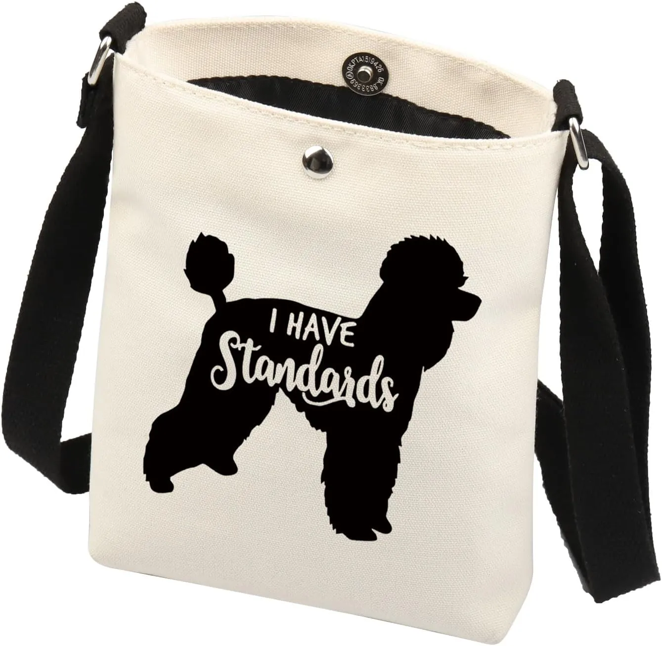 XYANFA I Have Standards Poodle Makeup Bag - Standard Poodle Mama Mom Gift Dog Lover Zipper Pouch (I HAVE Standards Crossbody Bag)