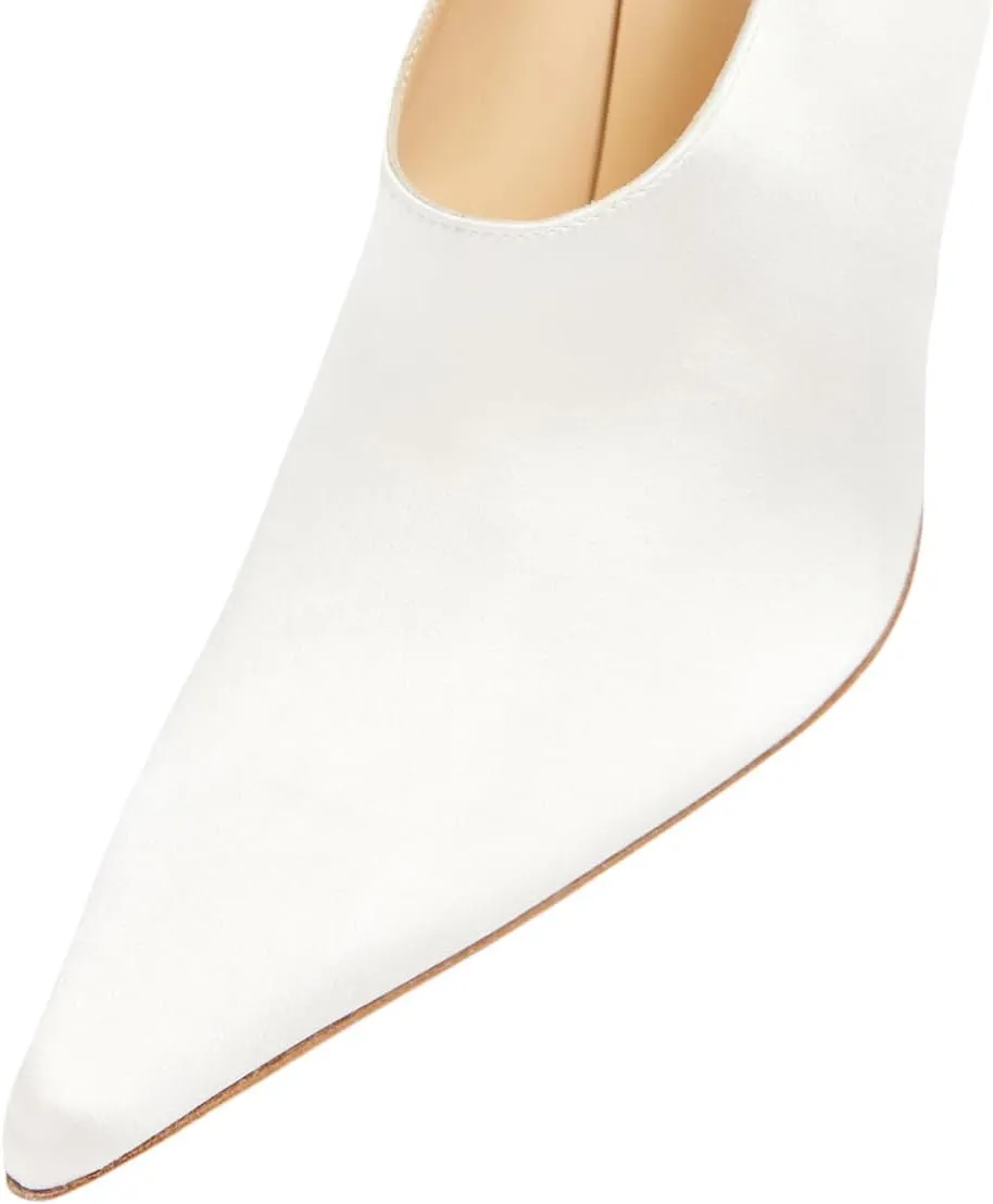 XYD Women Oversized Satin Flower Pumps Sexy Pointed Toe High Heels Stiletto Shoes for Evening Event Formal