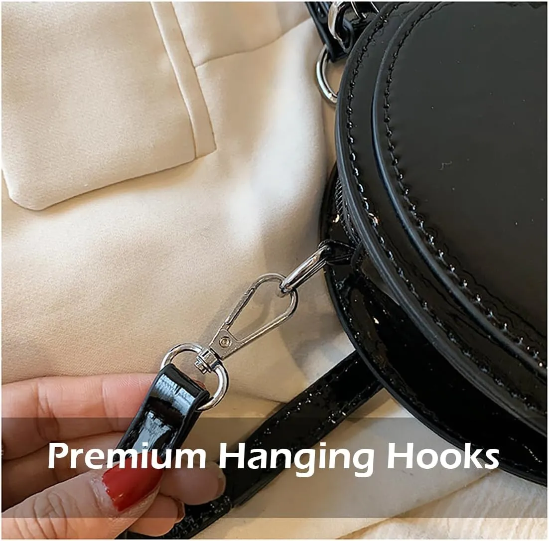 Y2K Crossbody Gothic Bag Women, Punk Rivet Sling Bag with Heart Shape Design - Trendy & Edgy Shoulder Bag (Silver)