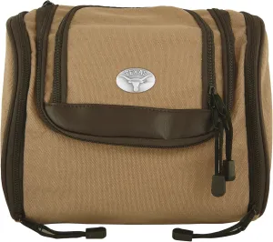ZEP-PRO NCAA Mens Men's Hanging Canvas Concho Toiletry Bag, Khaki, One Size