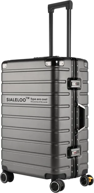 Zipperless Luggage | 20 Inch Airline Approved | TSA Lock, Scratch-Proof Hardshell & Silent Wheels | Lightweight Carry-On for Business Travel (Gray)