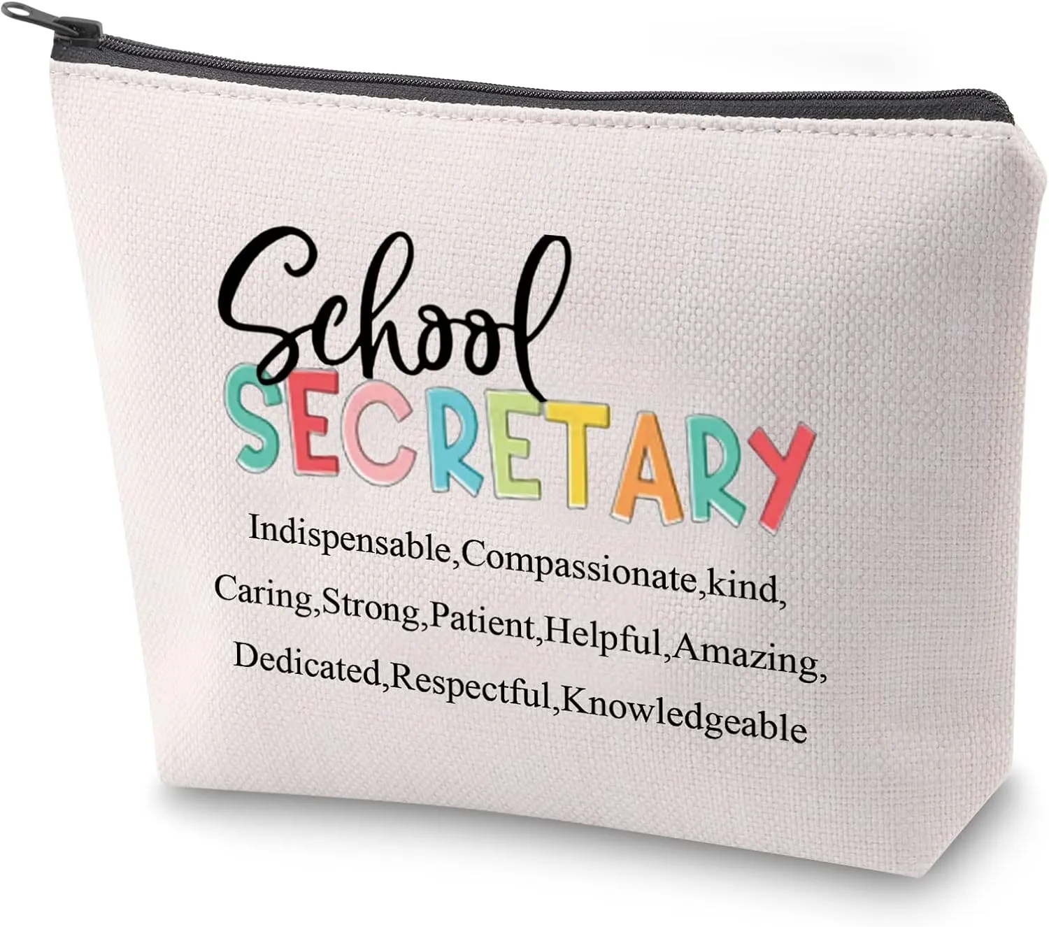 ZJXHPO Secretary Definition Survival Kit Secretary Cosmetic Bag Secretary Appreciation Gift Secretary Makeup Bag With Zipper (Secretary Definition)